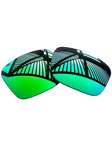 Image of 6 Pairs Replacement Lenses for Oakley Holbrook OO9102 / Holbrook Asian Fit (AF) OO9244 Sunglasses - Solid Black+Emerald+Ice Blue+Fire Red+Titanium+HD Clear