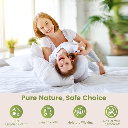 Bedlifes 1000 Thread Count 100% Egyptian Cotton King Size Sheets Set - Sateen Soft Silky Breathable Luxury Cooling 4 Pieces (Olive Green)