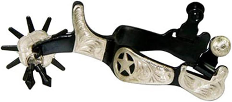 Western BS Texas Star 10pt Mens Jingle Bob Spurs