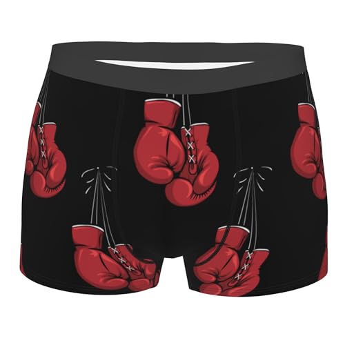 CUTEDWARF Boxing Gloves Men's Underwear Boxer Shorts Men Boxer Briefs Mens Printed Brief