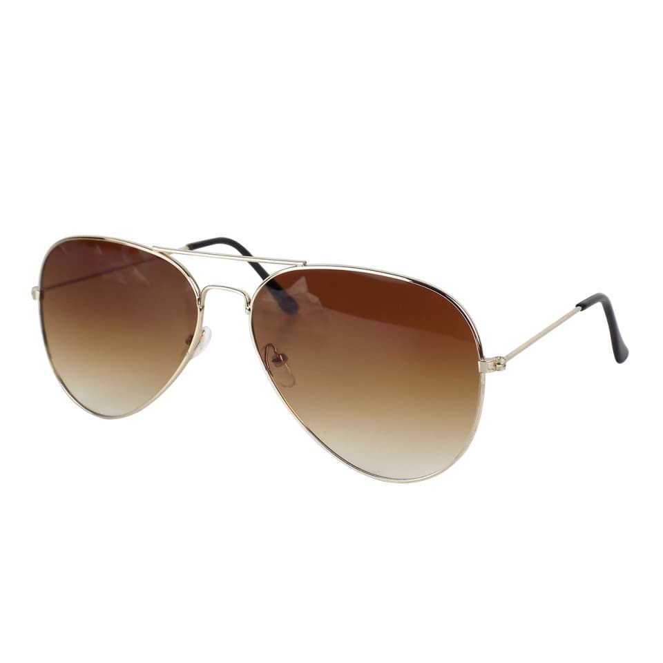 Óculos de Sol Aviador, Dourado, Unissex, Original, Oculos Escuro Masculino, Feminino