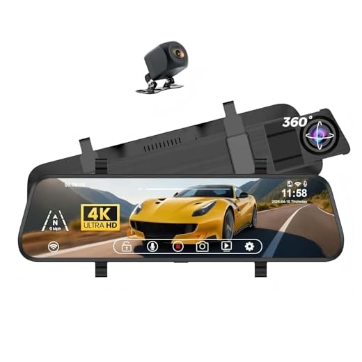Advanced 4K Mirror Dash Cam for Cars