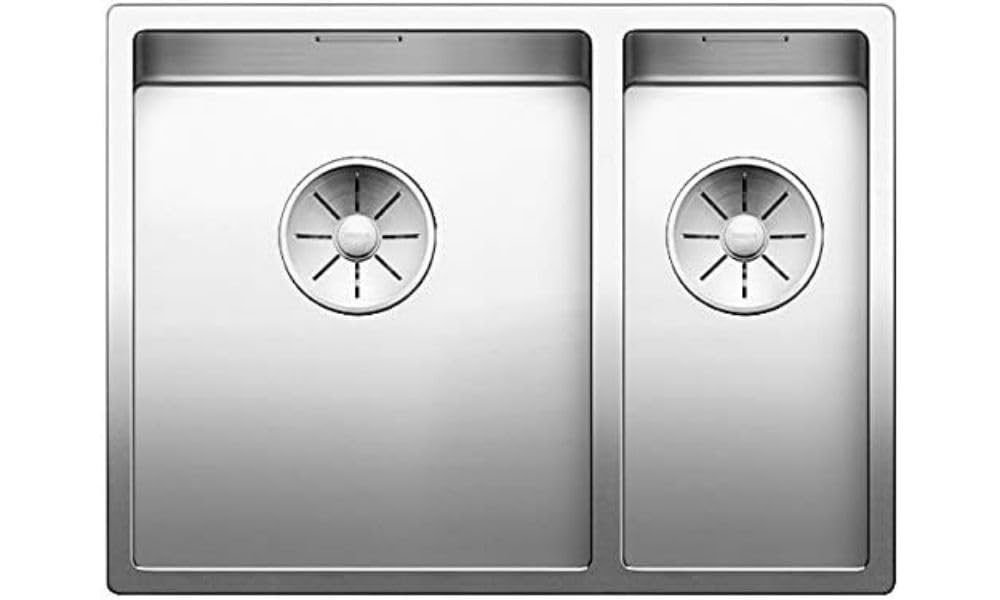 Blanco 521609 | Évier de cuisine en acier inoxydable CLARON 340/180-U | Couleur/Finition : acier inoxydable