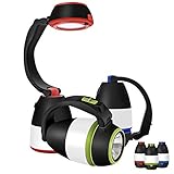 GIVERARE LED Camping Light, Table lamp, 3 in 1 Flashlight 5 Modes, Battery&USB Included Power Bank,...