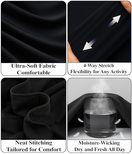 2 Pack Thermal Underwear Long Johns for Men Fleece Lined Base Layer Tops and Bottoms Set Cold Weather Winter Gear4