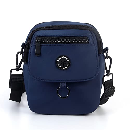COOWONE wasserdichte Hundeleckerli-Tasche, Hundespaziergang Tasche, Leckerli-Tasche für Hunde, Hundetasche mit Poop Bag Dispenser, Crossbody Bag für Hundetraining