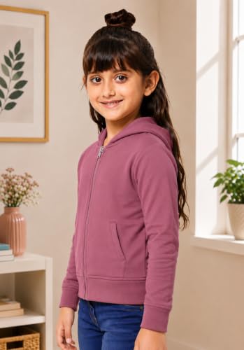 Image of ADBUCKS Girl's Cotton Hooded Sweatshirt