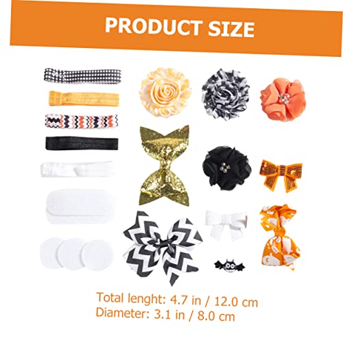 Housoutil Conjunto De 2 Conjuntos De Faixa De Cabeça Para Bebê Laço De Cabelo De Halloween Terno Inf