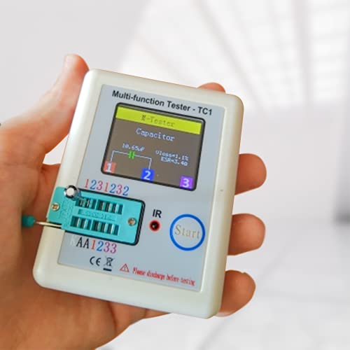 Transistor Meter, Aideepen Lcr-Tc1 Multi-Function Capacitance Resistance Esr Tester 1.8" Full Color Display Transistor Meter For Diode Triode Capacitor Resistor Transistor Lcr Esr Npn Pnp Mosfet #TOP4