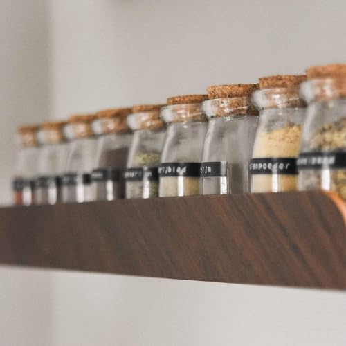 Étagère murale Cielo pour optimiser les petits espaces avec du noyer - 6