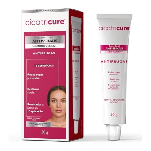 Cicatricure Creme Facial Antissinais 50g - Ácido Hialurônico e Rugas