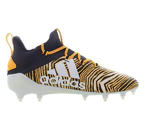 Image of adidas Adizero Zubaz Mens Shoes Size 8, Color: Core Black /White /Solar Gold