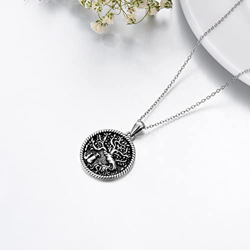 Winnicaca Pet Dog Necklace Sterling Silver Tree Of Life Mother Child Pet Jewelry Pet Dog Pendant Animal Gifts For Animal Lovers Birthday Mothers Day #TOP5