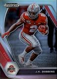 2021 Panini Prizm Draft Picks Football Silver #78 J.K. Dobbins Ohio State Buckeyes Officially Licensed Collegiate Trading Card (Stock Photo shown, card is in Near Mint to Mint Condition - straight from pack and box)