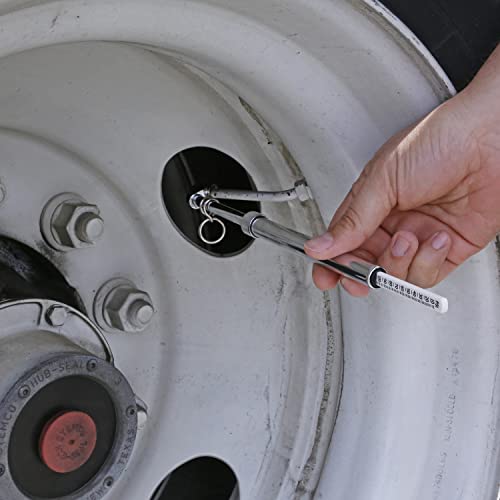 Image of Slime 2016-A Tire Gauge, Dual Head, Pencil, 10-120 psi, includues Valve Extensions