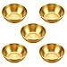Belvanr Ciotole per Sushi in Acciaio Inox 5 Pezzi Ciotole in Acciaio Inox per Salse Ciotole da Portata Ciotoline da Snack Mini Ciotole per Salse, Ciotole per Salse Ciotole per Sushi (D'oro)