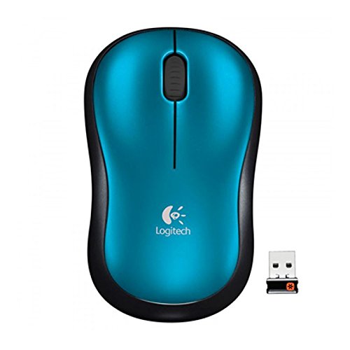 Image of Logitech M185 Wireless Mouse, 2.4GHz with USB Mini Receiver, 12-Month Battery Life, 1000 DPI Optical Tracking, Ambidextrous, Compatible with PC, Mac, Laptop - Blue (Pack of 4)