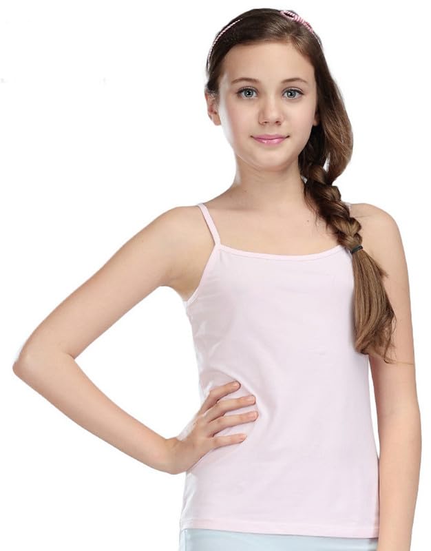 Cotton Camisole Combo for Girl Pack of 6 (S-16) White 2