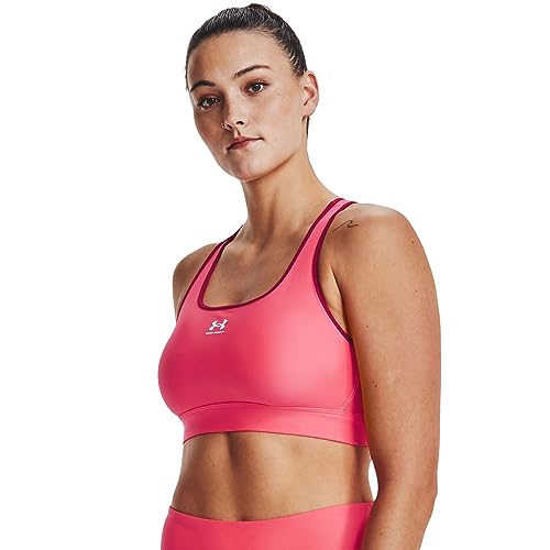 Image of Under Armour Women's Armour Mid Heathered Sports Bra