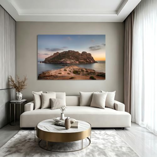 Cuadro de montañas sin marco en lienzo de 20x30cm que amplía tus espacios 4