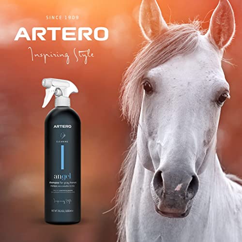 Artero Angel Whitening-Shampoo, 1 l, entfernt Flecken und hebt Weiß mit intensivem Glanz hervor.