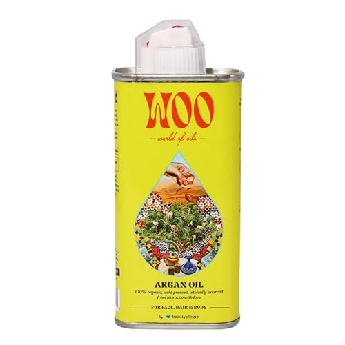 WOO&trade; Argan Oil &ndash; 100% Pure, Fair Trade, Cold-Pressed | For Face, Hair & Nails | Hydrating...