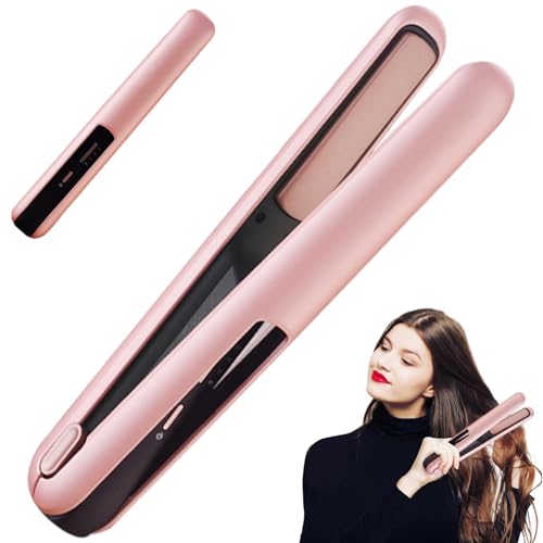 Plancha de Pelo Mini Portátil Recargable 2 en 1