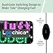 Loochica LED Light Sign for Car, Taxi Sign Light for Car Windshield, LED Decal with Suction Cups, USB Plug for Vehicle, Trucks, SUVs, Vans - 2 Color Switch(Pink & Green)