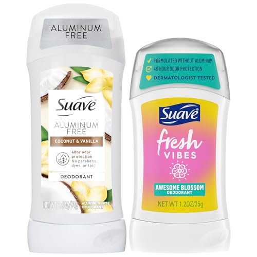 Suave Aluminum-Free Deodorant for Women, Kids, Teen Girls,...