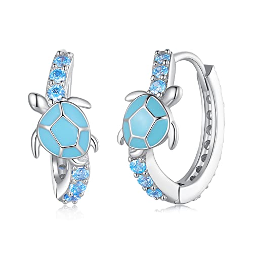 Boucles d'oreilles tortue hypoallergéniques pour peaux sensibles
