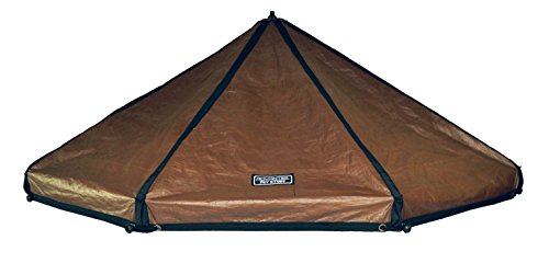 Advantek Pet 23254 8 Foot Outdoor Dog Gazebo Replacement Reversible Canopy Cover Tarp Umbrella Shade Top, Brown/White