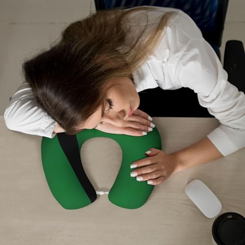 Almohada de Viaje en Forma de U de Poliéster Negra miniatura 7