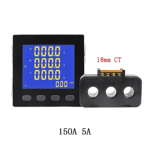 Compteur de consommation multifonctionnel triphasé numérique LCD AC220V - 2