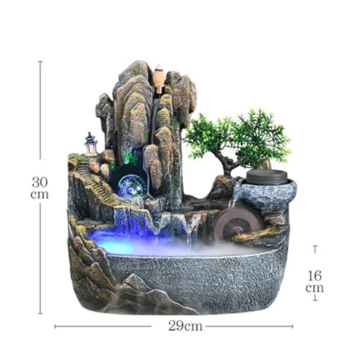 Fontaine d'intérieur avec humidificateur bureau et diffuseur cascade - 3