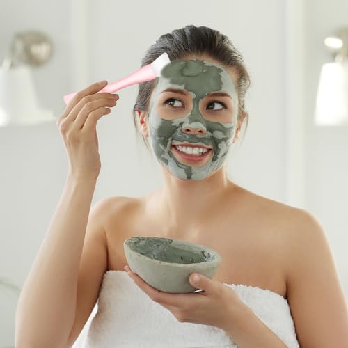 4 Stück Silikon Gesichtsmasken Pinsel, Doppelseitiger Maskenpinsel Silikon Masken Pinsel Wiederverwendbare Waschbarer Applikator Pinsels für Hautpflege, Schlafmaske, Schlammmaske, Skin Care Aesthetic