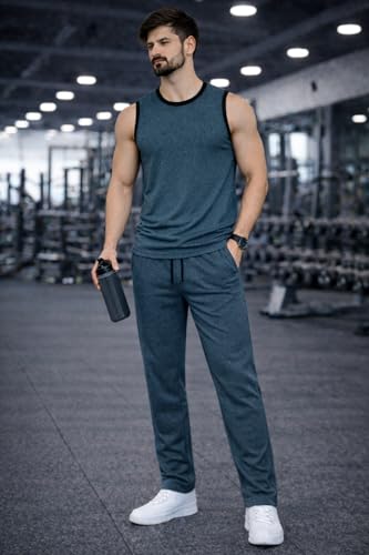 Image of Mack Jonney Men's Polyester Lycra Tracksuit | Lightweight Sports & Gym Wear | Comfortable Running & Training Track Suit for Men-MJ-181