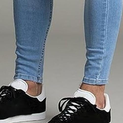 DGHM-JLMY Ripped Jeans for Men Skinny Stretch Denim Pants Distressed Slim Trousers Destroy Holes Fashion Biker Pant2