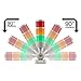 Luban Signal Tower Stack Lights - Industrial Warning Lamp, 4-Layer Andon Tower with Rotatable Base, Steady/Flashing Light Switchable, 110V/220V AC