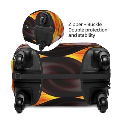 Travel Luggage Cover Elastic Anti-Scratch Suitcase Protector Washable Travel Suitcase Cover Bowling Ball Luggage Protector Fits 18-32 Inch Suitcase4
