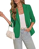 LookbookStore Blazers for Women Business Casual Blazer Jackets for Womens Blazers for Work Professional Cute Jackets Trendy Green Size Medium Fits Size 8 10