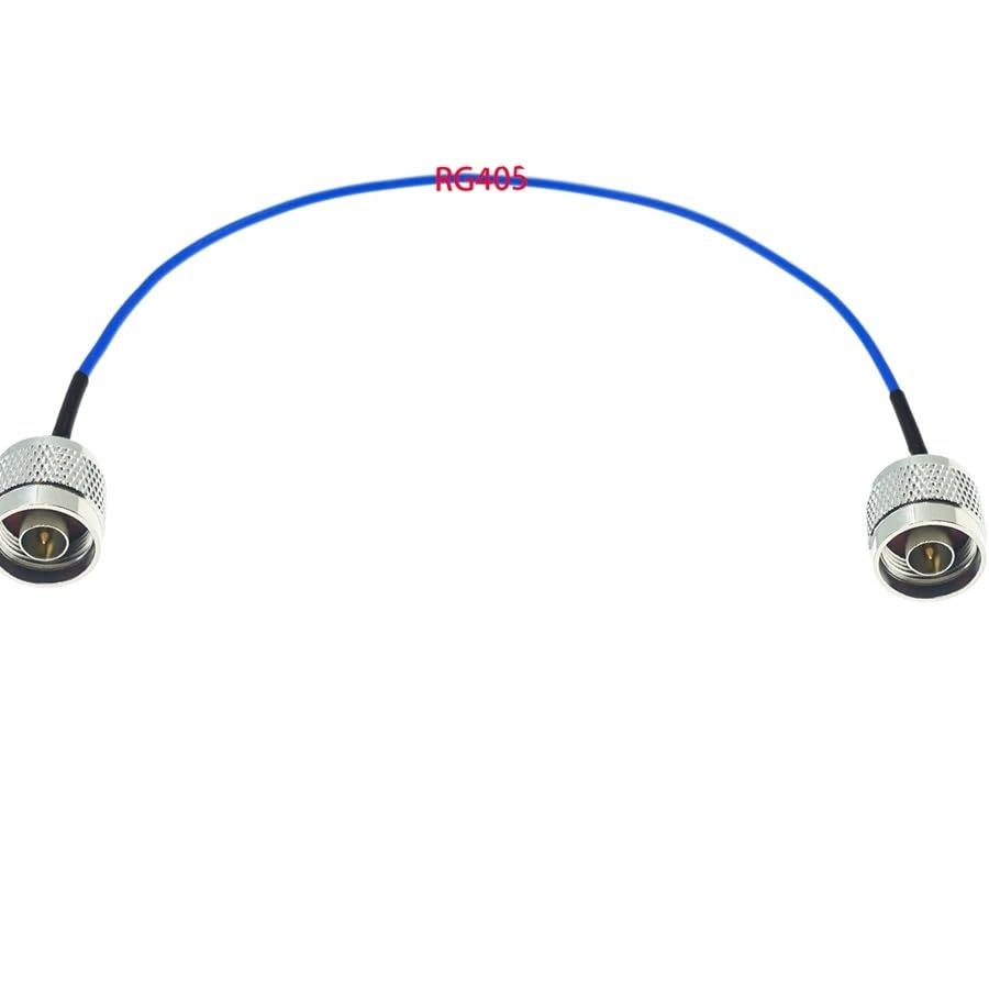 N Male to N Male Plug Connector for RG58 RG142 RG174 RG316 RG400 RG402 RG405 Connector Test Coax Cable(RG174,10M)