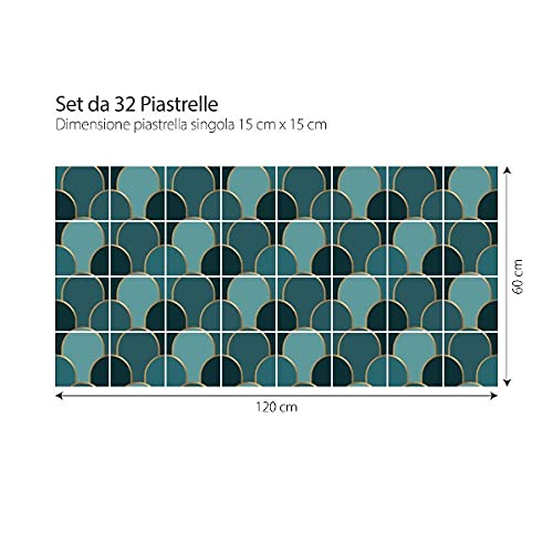 RE-COVERTILES Fliesenaufkleber – 72 Stück, 10x10 Cm, Selbstklebend Für Bad & Küche (Zement-Design)