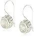 Sterling Silver Rainbow Moonstone Latch Back Earrings