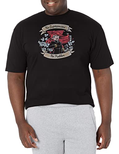 T-Shirt Marvel Noir Homme Grande Taille XXL Tall Vêtement Décontracté Coton