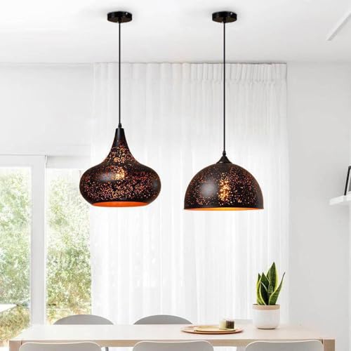 Suspension E27 noir anti-éblouissement pour éclairage de bar - 3