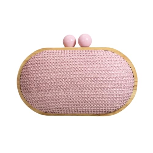 Image of UMREN Straw Clutch Handbags Women Beach Crossbody Hand-woven Summer Purse Wallet Top handle Evening Bag for Wedding Party