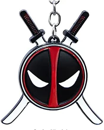 Salvus APP SOLUTIONS Deadpool With Sword Keychain Combo Key Chain | Stainless Steel