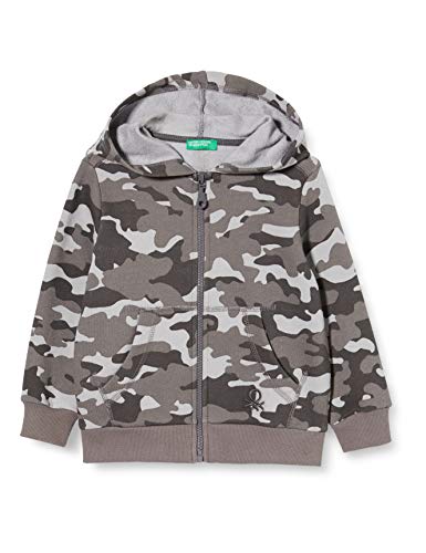 United Colors of Benetton 3NQ4C5795 Cardigan, Grigio (Sky Gray 60m), 128 (Taglia Produttore:M) Bambino