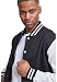 Urban Classics - Sudadera de estilo universitario, multicolor (blk/wht), talla medium