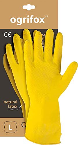 Ogrifox OX-Flox_S Protective Gloves, Ox.11.310 Flox, Yellow, Size